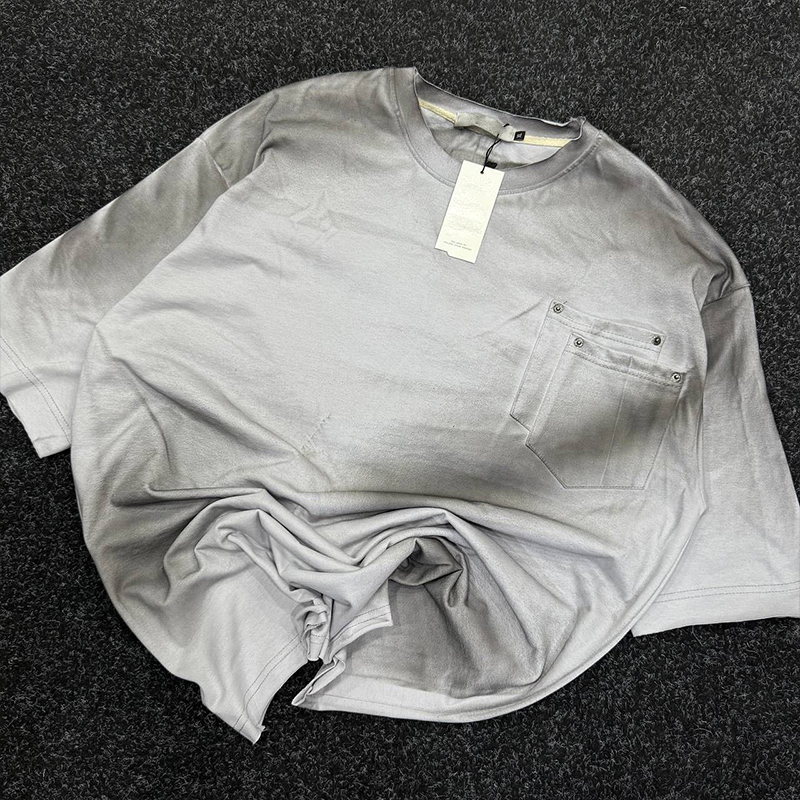 clothing factory custom blank pocket t-shirts vintage with pocket pocket t-shirts